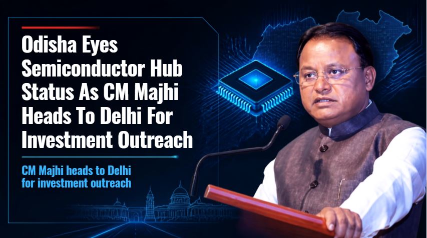 Odisha Eyes Semiconductor Hub Status As CM Majhi Heads To Delhi For Investment Outreach
